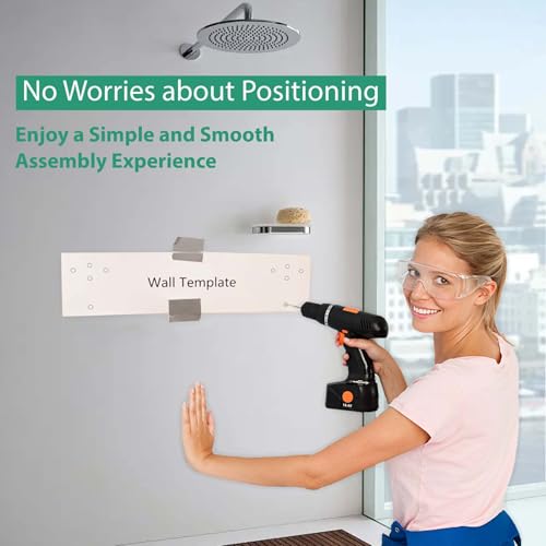 20 Inchs Teak Folding Shower Seat Wall Mounted, Fold Down Shower Seat for Inside Shower, Home Care Folding Shower Seat, Wall Mounted Shower Bench with 400 Lb. (Wood)