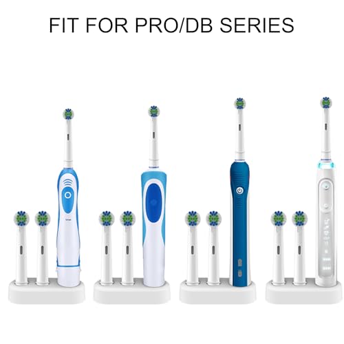 Toothbrush Holder, Replacement Stand Base Compatible with Oral B Electric Toothbrush and 2 Toothbrush Heads Cover, Toothbrush Organizer for Bathroom Storage