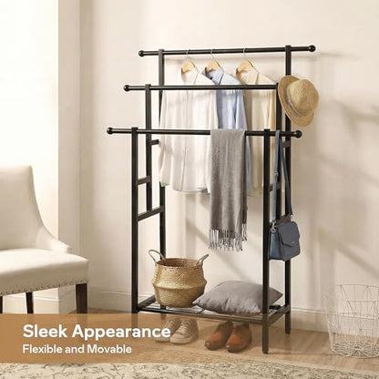 3-Tier Free Standing Metal Ladder Towel Rack | Oversized ladder towel rack, free standing metal towel holder with shelf for storing towels and bathroom supplies