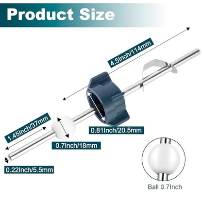 2Pack Sink Drain Parts, Lavatory Pop-Up Stopper Assembly with Plug, Bathroom Sink Drain Repair Kit,Pop-Up Drain Repair Kit,Pivot Ball Rod Replacement Fits Price Pfister & Most Popular Bands - size: Rod + Plug 2 Set