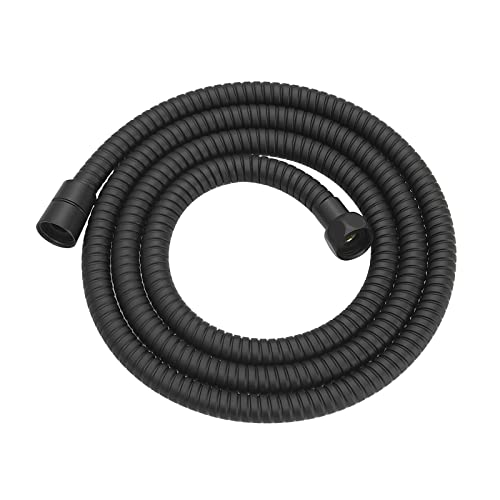 RUMOSE 69 inches Extra Long Shower Hose, Black | Shower Head Extension Hose, Attachment Flexible Handheld Shower Sprayer Hose, Stainless Steel Shower Tube - color: Black, size: 69"