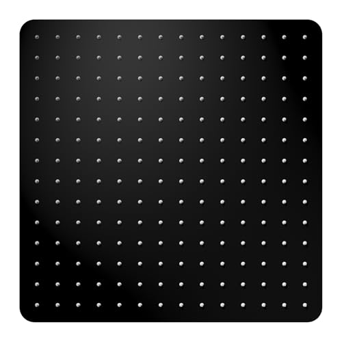 VBFF-Shower Head,rain shower head, 16 inch- Square Shower Head, 1.8 GPM Flow Rate, rainfall showerhead,VBFF10 (Matte Black) - color: Matte Black, size: 16 Inch