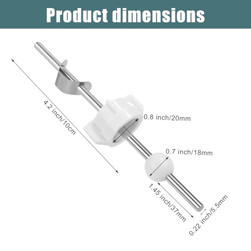 2pcs Pop Up Stopper Assembly with Plug for Price Pfister & Popular Band | Sink Drain Parts, Bathroom Sink Stopper Replacement, Pivot Ball Rod & Plug, Durable Sink Drain Repair Kit, White & Grey - color: White,grey