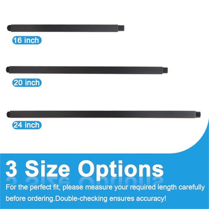 Shower Arm with Flange 24 Inches Ceiling Mount Square Straight Extender Extension Pipe Replacement, Extra Long Shower Arm For Fixed Rain Shower Head or High Ceiling, Oil-Rubbed Bronze - color: Oil Rubbed Bronze, style: 24inch