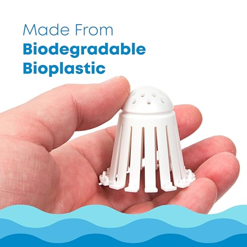 TubShroom Toss 21pk Disposable Bath Tub Drain Strainers - Hair Catcher Snare for Shower Bathtub to Prevent Clogged Drains, Traps Human and Pet Hair, One Year Supply (White) - color: White
