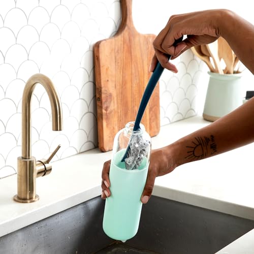 Full Circle Clean Ocean Bottle Brush, Water Bottles, Baby Bottles, Flasks, and Tumblers - Sustainably Made 100% from Recycled Ghost Fishing Nets - size: Bottle Brush