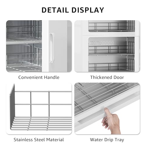 46L Hot Towel Warmer Cabinet, Large Professional Towel Heater - White | Rust Resistant, Stainless Steel Racks, Large Capacity, Towel Warmer for Spa Massage Salon Home - color: White, size: 46L