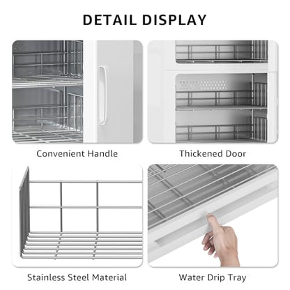 46L Hot Towel Warmer Cabinet, Large Professional Towel Heater - White | Rust Resistant, Stainless Steel Racks, Large Capacity, Towel Warmer for Spa Massage Salon Home - color: White, size: 46L