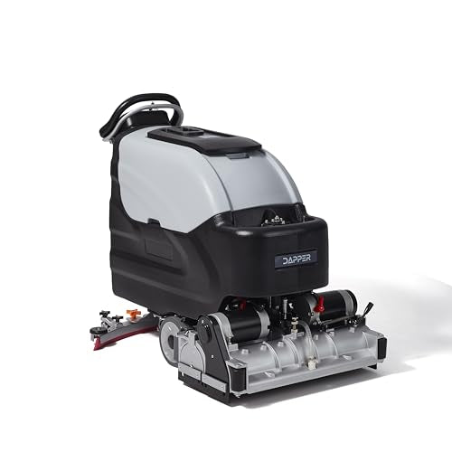Battery-Powered Sweep & Scrub Commercial Floor Cleaning Machine, 25.5" Cleaning Path, 35" Squeegee, 14.5/17 Gal Tanks, Self-Propelled, 4-Hour Runtime, 2-Year Warranty