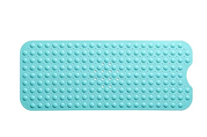 Extra-Long Non-Slip Bathtub & Shower Mat 39”x16” (Smooth/Non-Textured Tubs Only) Safe, Clean, Machine-Washable, Superior Grip&Drainage, Vinyl, Opaque Turquoise/Green-Blue - color: Opaque Turquoise (Green-blue), size: 39" x 16" (Rectangular)