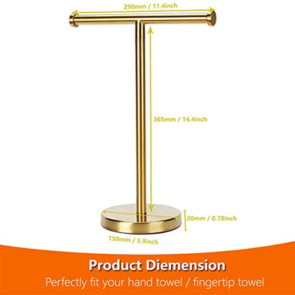 Kalitro Gold Towel Rack Hand Towel Stand, Bathroom Towel Holder Stand SUS304 Stainless Steel (Gold) - color: Gold