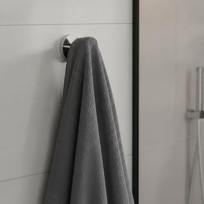 Wall Hook Stainless Steel Adhesive Mount for Bathroom Tile and Glass, Drill-Free Holder for Wet Towels and Robes (1 Piece) - size: 2.05 x 2.28 x 2.13 in