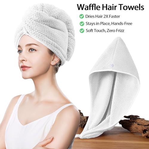 8 Piece Bath Towel Set,Extra Large Bath Sheets 35"x70"-White | Super Soft Microfiber, Lint Free & Quick Dry Towels for Bathroom,Gym,Hotel–2 Bath,2 Hair,2 Hand,2 Washcloths - color: White, size: 8Piece Towel Set