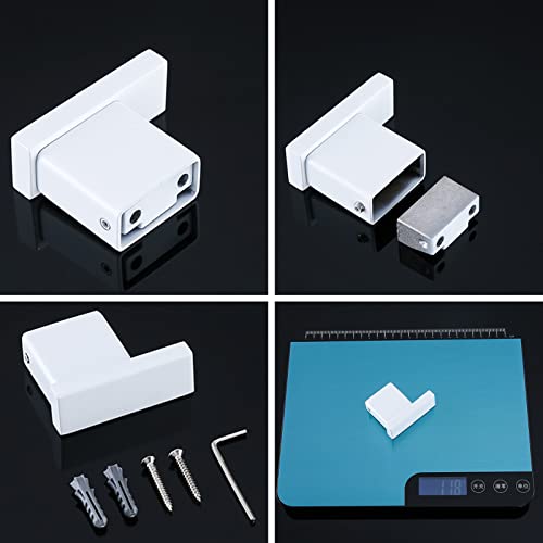 RANDOM White Towel Hooks Bathroom Hardware Accessories Wall Hook SUS 304 Stainless Steel Matte White Robe Hook for Bathroom Kitchen,Contemporary Style Wall Mounted 2 Pack.96009-8MW3 - color: Single Hook-Matte White