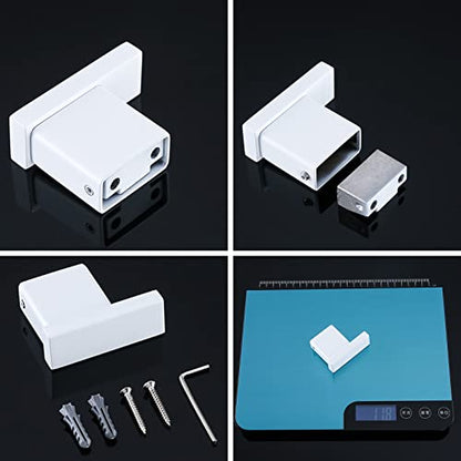 RANDOM White Towel Hooks Bathroom Hardware Accessories Wall Hook SUS 304 Stainless Steel Matte White Robe Hook for Bathroom Kitchen,Contemporary Style Wall Mounted 2 Pack.96009-8MW3 - color: Single Hook-Matte White