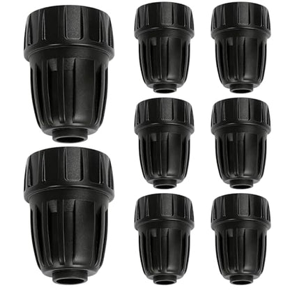 8 Pack 3/4" Garden Hose To 1/2" Irrigation Tubing Adapter, 1/2 Inch Drip Irrigation Tubing To Faucet Garden Hose Adapter 3/4 Inch FHT To 1/2 Inch Supply Line Adapter Fittings - size: 3/4" to 1/2" Tube Adapter-8P