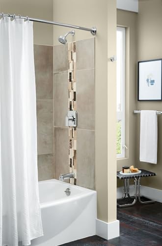 Moen Genta LX Pressure Balancing Eco-Performance Modern Shower Trim with Showerhead and Lever Handle, Posi-Temp Valve Required, Chrome, T2472EP - color: Chrome, size: (Pack of 1)