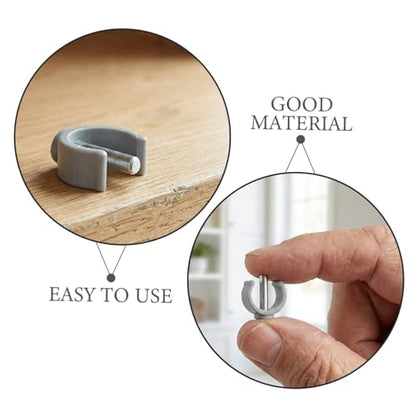 MAGICLULU Walker Clamp Buckle and Cane Securing Clamp 6pcs -Shape Latch Clips 25mm for Adjustable Canes, Folding Crutches, and Toilet Safety Rail Support