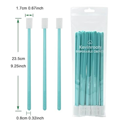20PCS Crevice Cleaning Brush Tool Kit, Disposable Toilet Brush & Seat Cleaner (Blue)