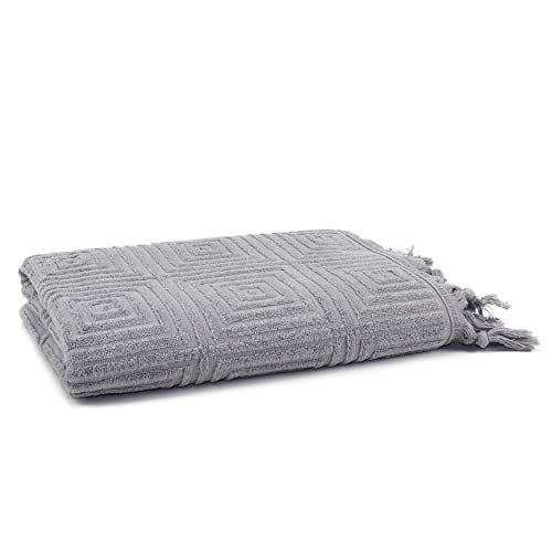 East'N Blue Troya Premium Rayon Derived from Bamboo Bath Towel (Fog Grey) - color: Fog Grey