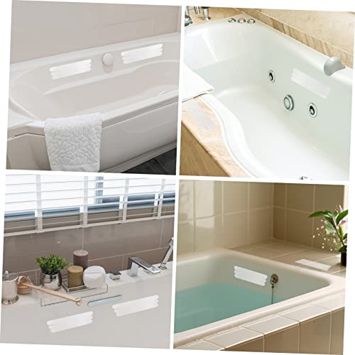 Healifty 6pcs Slip Strips for Boys and Girls Bathroom Bath Tub Safety Non-Slip Stickers for Bathtub Stairs Floors Bath Accessories - size: 6 pcs