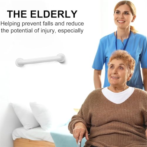 Shower Handles for Elderly Handicap Grab Bar Shower Handrails Bathroom Safety Hand Rail Support for Seniors Toilet Assist 12 Inch