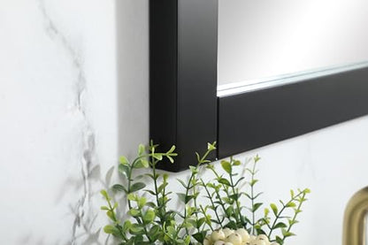 Envision, Aqua Vanity Mirror 18X32 Inch in, Modern, Black - color: Black, size: 32"L x 18"W