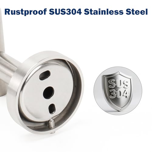 NearMoon Bathroom Accessories Set 6 Pieces, SUS304 Stainless Steel Bathroom Hardware Set, Shower Towel Rack for Kitchen, Towel Holder Wall Mounted (16 Inch, Brushed Nickel)