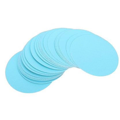 Yunseity Anti Slip Shower Sticker, 24 Pcs PEVA Floor Non Slip Sticker, Bathroom Bathtub for Stairs, Shower Floor Decals (Blue) - color: Blue