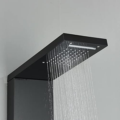 Shower Panel Tower Massage Body Jets System Rain&Waterfall Mixer Hand Shower