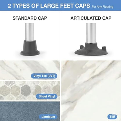 Foldable Toilet Safety Rails & Adjustable Frames for Seniors | Height & width adjustable to fit most toilets. Secure handles & suction cups provide maximum safety for the disabled elderly. - color: Gray