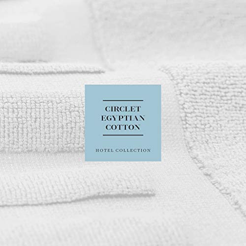 White Classic Luxury Bath Mat Floor Towel Set - Absorbent Cotton Hotel Spa Shower/Bathtub Mats [Not a Bathroom Rug] 22"x34" | 2 Pack | Gray/White - color: 05: Grey/White