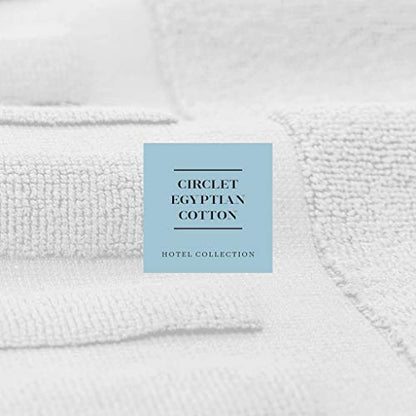 White Classic Luxury Bath Mat Floor Towel Set - Absorbent Cotton Hotel Spa Shower/Bathtub Mats [Not a Bathroom Rug] 22"x34" | 2 Pack | Gray/White - color: 05: Grey/White