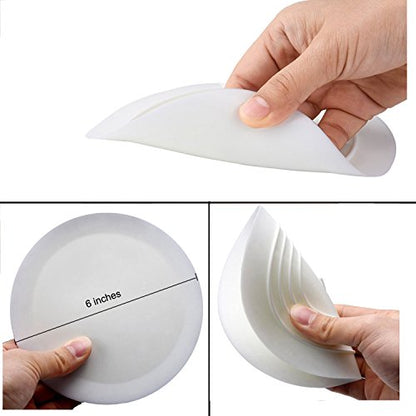 V-TOP Tub Stopper 2 Pack, 6 inches Large Silicone Drain Plug Hair Stopper Flat Suction Cover for Kitchen Bathroom and Laundry - color: 6" White