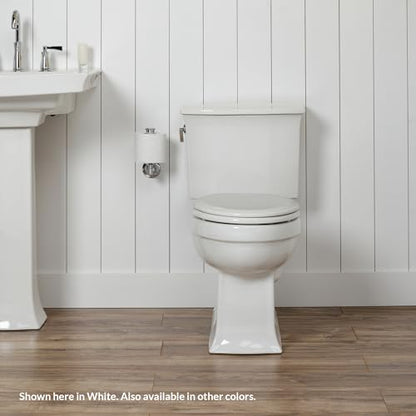 Mayfair Cameron Biscuit Toilet Seat, Non Slip Heavy Duty Wood, Easy Clean, Made in USA, Round - color: Biscuit, size: Round