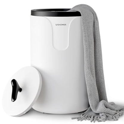 USHOWER Towel Warmers for Bathroom, 20L Large Towel Warmer Bucket for Spa | Auto Shut-Off and Timer Settings Towel Heater, Fits Two 40"x70" Oversized Towels, Blankets, Bathrobes, PJ's - size: Basic