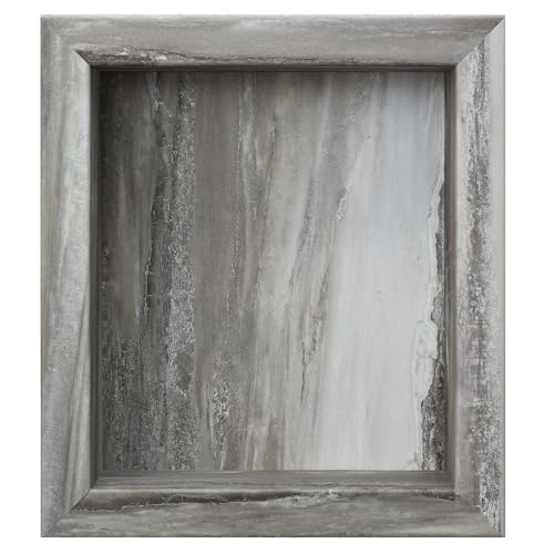 Palisade 17.5 in x 15.5 in Vinyl Shower Niche Louvre Granite | Waterproof Shower Insert - color: Louvre Granite
