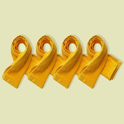 Fingertip Hand Towel | Absorbent |11x18 | Terry Velour Premium Washcloths, Bathroom use, 100% Cotton, Face, fingertip, Soft, Guest Towels (Pack of 4) (4, Gold) - color: Gold