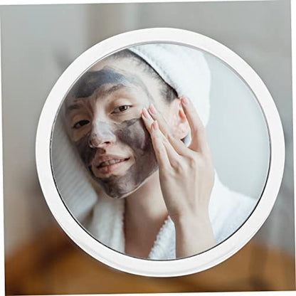 GALPADA Round Magnifying Mirror Lighted Makeup Mirror Suction Cup Vanity for Bathroom