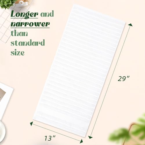 Jacquotha Luxurious 2-Pack Ribbed Striped Hand Towels (White) | Hotel & Spa Premium Cotton Face Towels 13” x 29”, Soft and Quick Drying 480 GSM - color: White