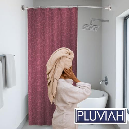 60-Inch Stainless Steel Curved Shower Curtain Rod, 5 Foot Mounted Non-Telescoping Rust Proof (Brushed Nickel) - color: Nickel
