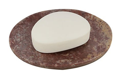 Ajuny Brown Self Draining Soap Dish, Waterfall Stone Soap Saver Tray Holder | Sloped Surface Channels Excess Moisture Away to Keep Bars Dry Durable Easy Clean Accessory for Showers Tubs and Kitchens - color: Brown