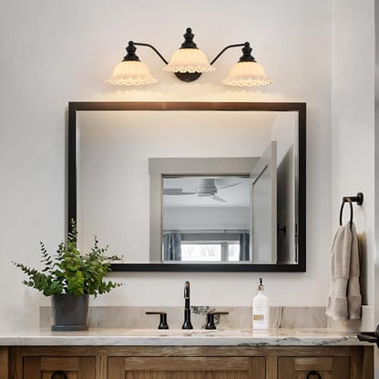 XIEDUN Black 3 Light Vanity Light Modern Bathroom Vanity Light Fixture - color: Black and White, size: 3 Light