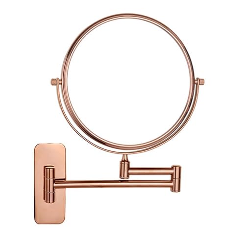 Wall Mounted Makeup Mirror for Bathroom and Hotel, Magnifying Vanity Mirror with Double Sided Design, Swivel and Extendable Arm, Clear Reflection for Beauty Care, Grooming and Daily Use - color: E, size: 10X