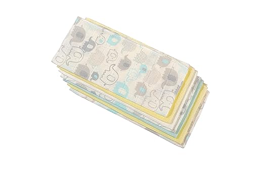 Deyzi Washcloths, 100% Cotton Ultra Soft Absorbent Wipes, Newborn Face Towel, Pack of 7, Reusable Quick Dry Baby Wipes for Sensitive Skin, 7 x 7 inches (Multi Color), Uni10