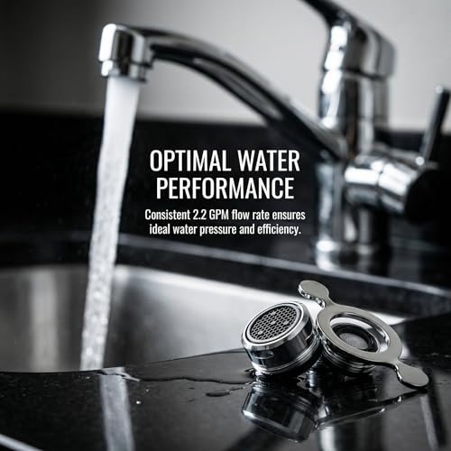 2-Pack RP330 Faucet Aerator with Removal Wrench, 2.2 GPM, Chrome | Replacement for RP330 Delta faucet aerator