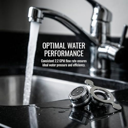 2-Pack RP330 Faucet Aerator with Removal Wrench, 2.2 GPM, Chrome | Replacement for RP330 Delta faucet aerator
