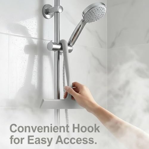 Shower Squeegee for Glass Doors, All-One-Piece Silicone Shower Squeegee with Hook Design for Easy Hanging and Cleaning (Gray) - color: Gray