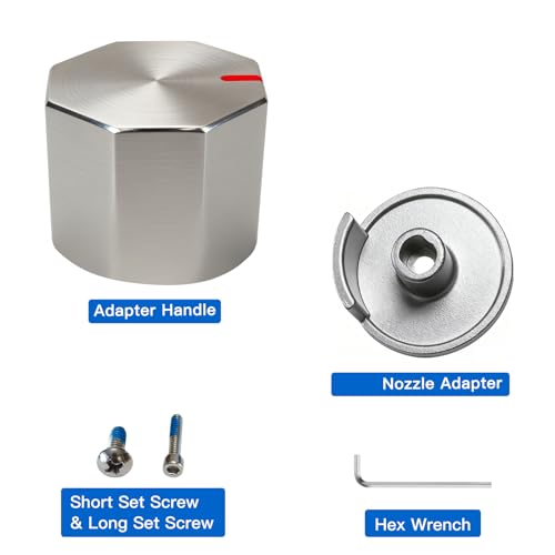 All Metal Replacement for Moen Tub/Shower Lever Handle, Compatible with Moen Shower Handle and for Cartridge,Single Handle Faucets for Adjust Water Volume and Temperature,Knob Brushed Nickel - color: Knob Brushed Nickel