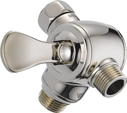 Delta Faucet U4929-PN-PK 3-Way Shower Arm Diverter for Hand Shower, Polished Nickel - color: Polished Nickel